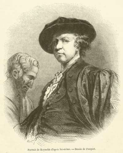 Retrato de Reynolds (grabado) de French School