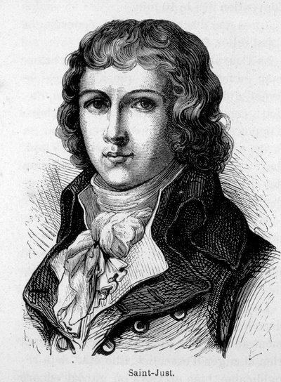 Retrato de Saint Just (Saint-Just) de French School
