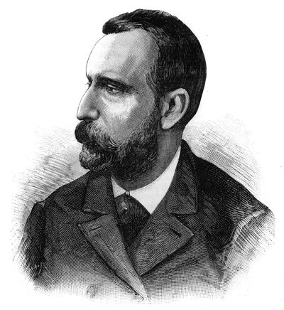 Retrato del doctor Jaime Ferran y Clua (1852-1919), bacteriólogo español, descubridor de la vacuna contra el cólera. Grabado en "Le Monde Illustré" de French School