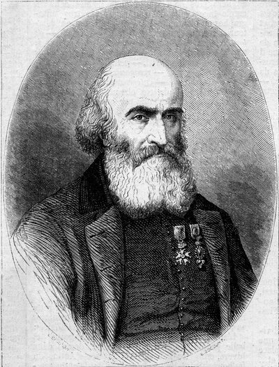 Retrato del Abad François Bourgade (1806-1866), Capellán de la Capilla de San Luis en Cartago (Túnez). de French School