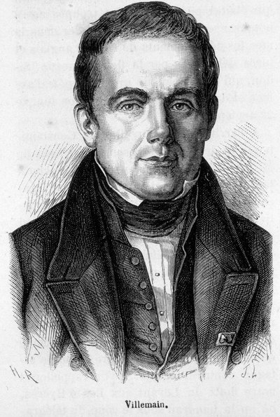 Retrato de Abel Francois Villemain, profesor y político francés (1790 - 1867) de French School