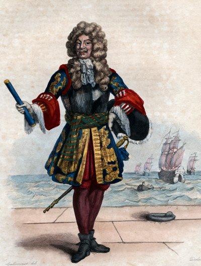 Retrato de Abraham Duquesne (1610-1688), marqués y oficial naval francés de French School