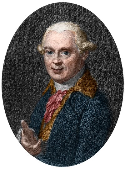 Retrato de Abraham Gottlob Werner (1750-1817), geólogo alemán de French School