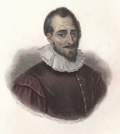 Retrato de Adam de Craponne (1527-1576), matemático e ingeniero francés. En “Retratos de Hombres Útiles” de French School