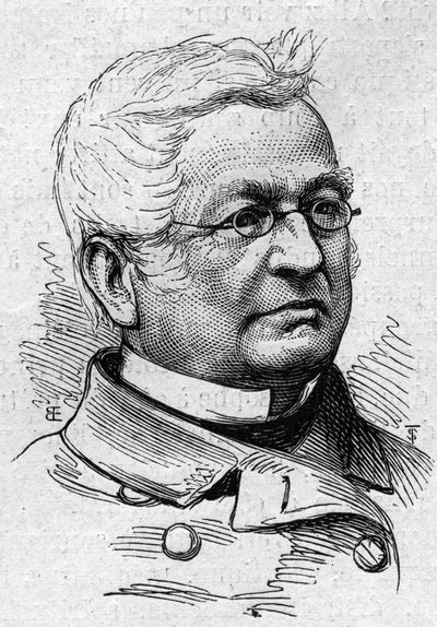 Retrato de Adolphe Thiers (1797-1877), político, historiador y académico francés. Grabado en “Le Monde Illustré” n°883 del 14 de marzo de 1874 de French School