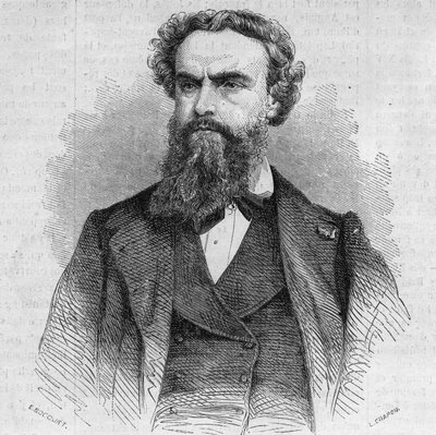 Retrato de Alexandre Cabanel (1823-1899), pintor francés. Grabado en "Le Monde Illustré" n°338 del 3 de octubre de French School