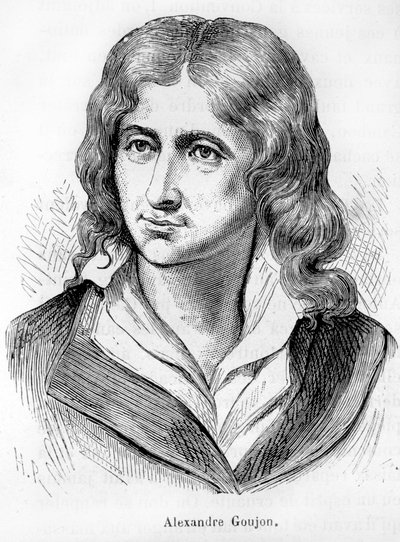 Retrato de Alexandre Goujon (1766-1795), actor de la revolución francesa - en "L