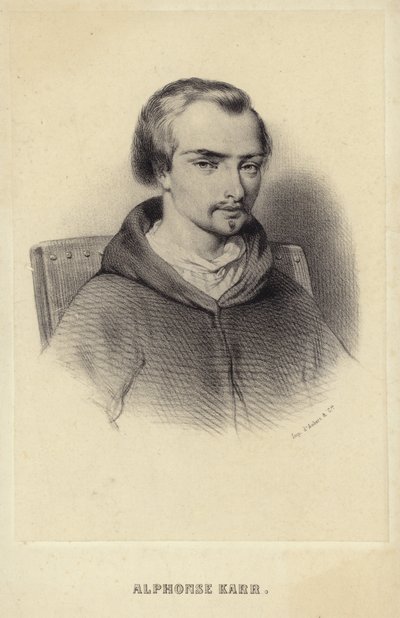 Retrato de Alphonse Karr de French School