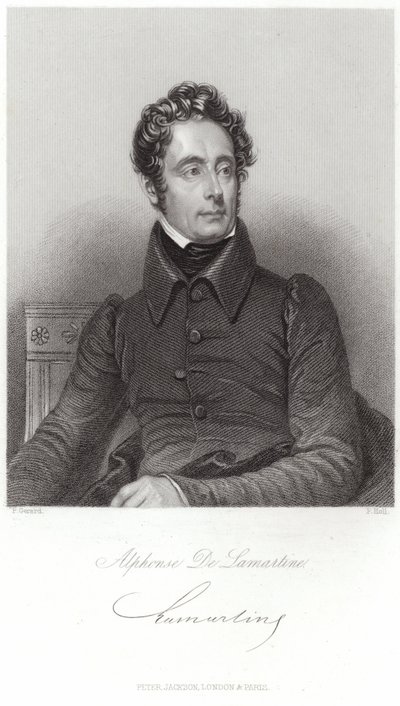 Retrato de Alphonse de Lamartine de French School