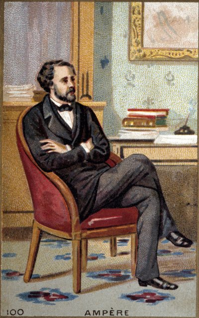 Retrato de André Marie Ampère (1775-1836), físico francés. de French School