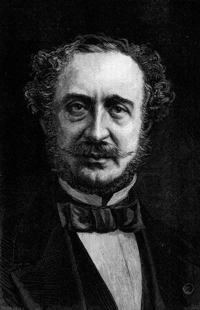 Retrato de Antoine Agenor, Duque de Gramont (1819-1880) diplomático y político francés. Grabado en “Le Monde Illustré” n°1191 del 24 de enero de 1880. de French School