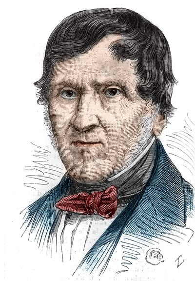 Retrato de Antoine Becquerel (1888-1878), físico francés. Grabado en “Le Monde Illustré” n°1086 del 2 de febrero de French School