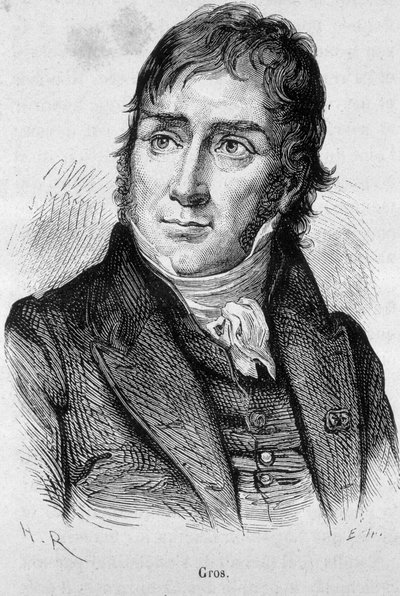 Retrato de Antoine Jean Gros (1771 - 1835), alumno de David y luego pintor oficial de Napoleón - en “L