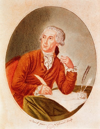 Retrato de Antoine Laurent Lavoisier (1743-1794) de French School
