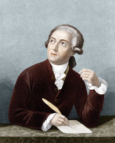 Retrato de Antoine Laurent Lavoisier (1743 -1794) químico francés. de French School