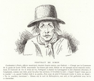 Retrato de Antoine Simon de French School