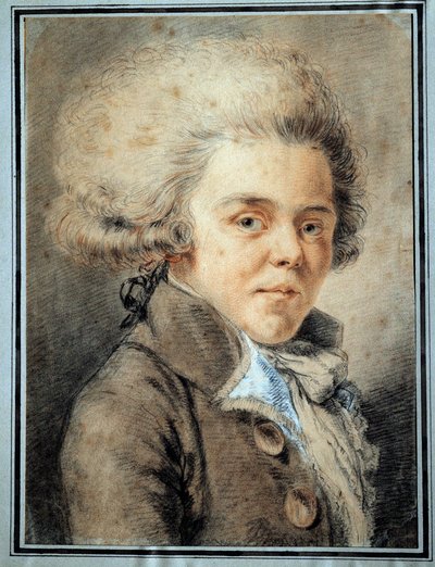 Retrato de Antoine de Rivarol (1753-1801) polemista y escritor francés de French School