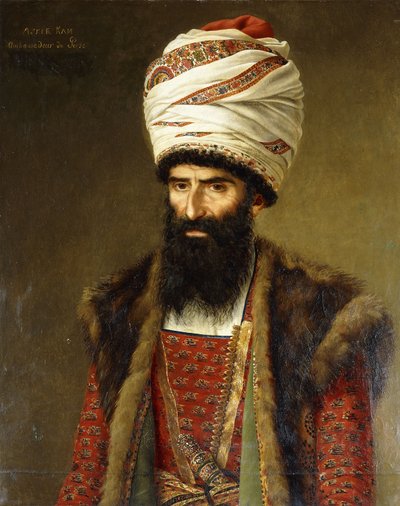 Retrato de Asghar Khan, embajador de Persia, 1808 de French School