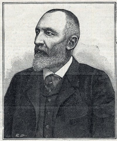 Retrato de Auguste Scherer-Kestner (1833-1899), químico, industrial y político alsaciano. Grabado de 1897. Colección privada de French School