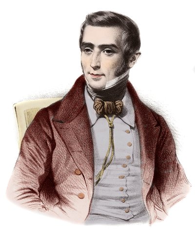 Retrato de Augustin Eugene Scribe (1791-1861), novelista francés - Retrato de Eugene Scribe (1791-1861), autor francés de comedias de costumbres de French School