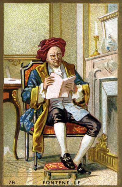 Retrato de Bernard Le Bouyer (Le Bovier) de Fontenelle (1657-1757) de French School