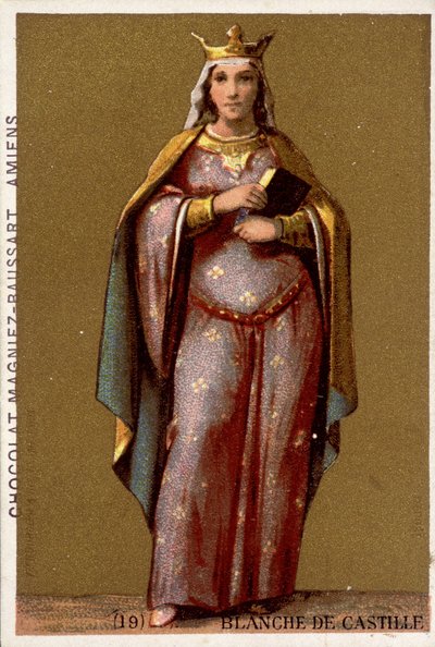 Retrato de Blanca de Castilla, reina de Francia (1188-1252). de French School