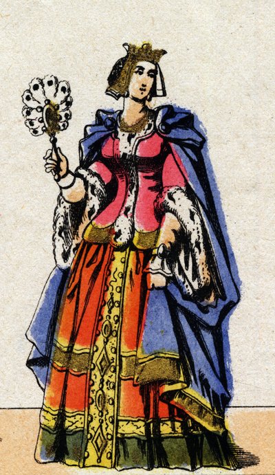 Retrato de Bona de Luxemburgo (1315-1349), esposa de Juan II de Francia. de French School
