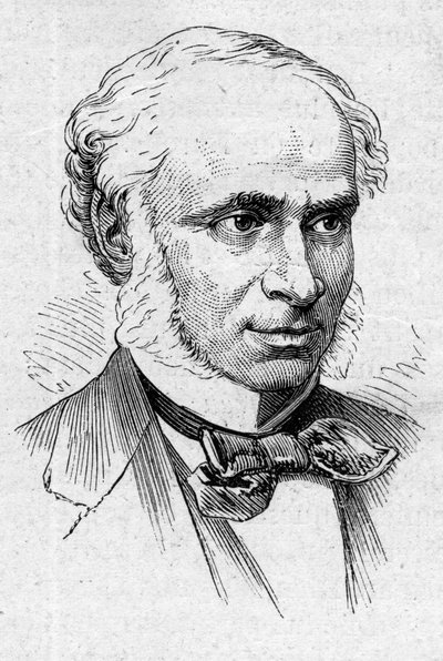 Retrato de Camille Doucet (1812-1895), poeta, dramaturgo y académico francés. Grabado en “Le Monde Illustré” n°883 del 14 de marzo de 1874 de French School
