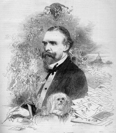 Retrato de Cham (Amédée Comte de Noé) de French School