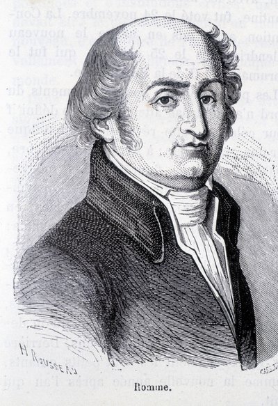 Retrato de Charles Gilbert Romme, político francés (1750-1795) - en “L