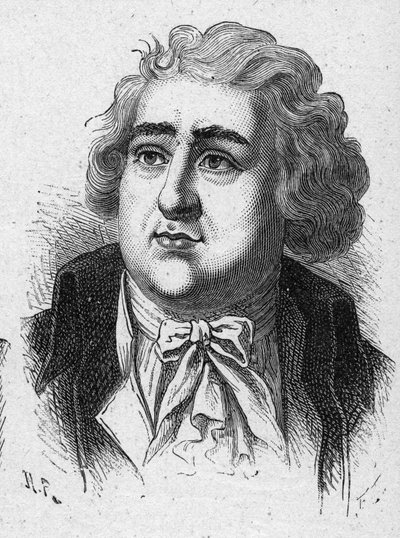Retrato de Charles James Fox (1749-1806) estadista británico. Grabado de 1889. Colección privada. de French School