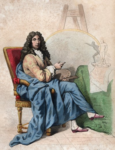 Retrato de Charles Lebrun (1619-1690), pintor y teórico del arte francés de French School
