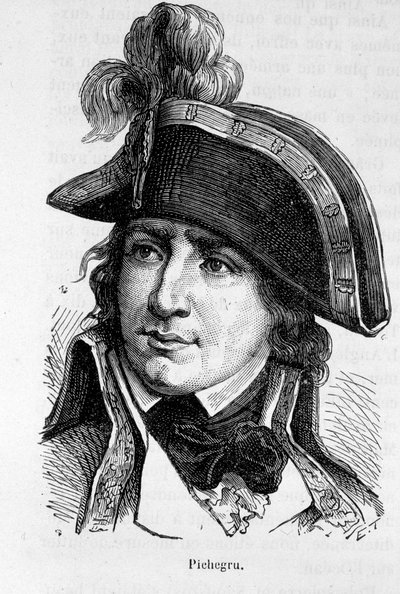 Retrato de Charles Pichegru, general francés (1761-1804) - en “L