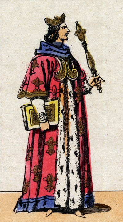 Retrato de Carlos V el Sabio (1338 - 1380), Rey de Francia. de French School