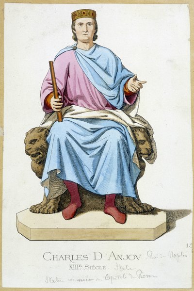 Retrato de Carlos de Anjou de French School