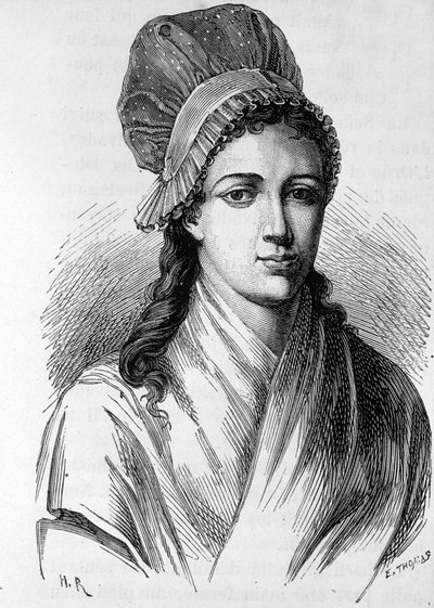 Retrato de Charlotte Corday (1768 - 1793) - en "L