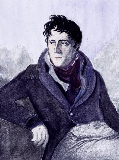 Retrato de Chateaubriand. Grabado del siglo XIX de French School