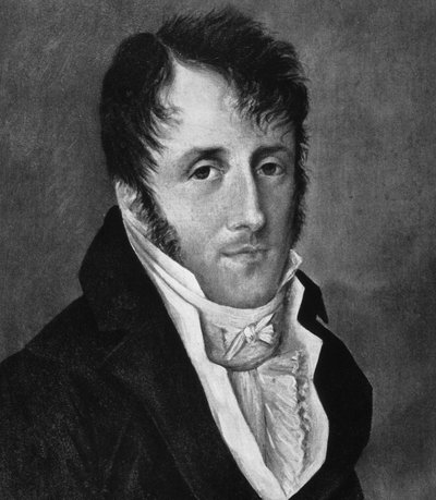 Retrato de Chateaubriand. Grabado del siglo XIX de French School