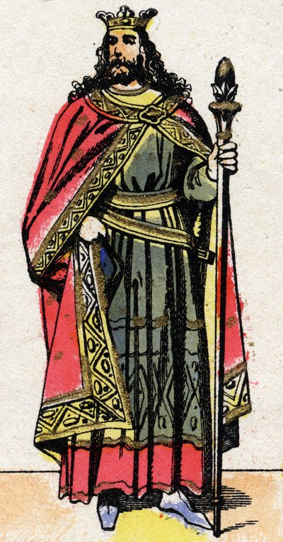 Retrato de Childeberto II (c. 570 - 596), Rey de Austrasia. de French School