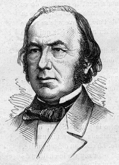 Retrato de Claude Bernard (1813-1878), fisiólogo médico y académico francés. Grabado en 