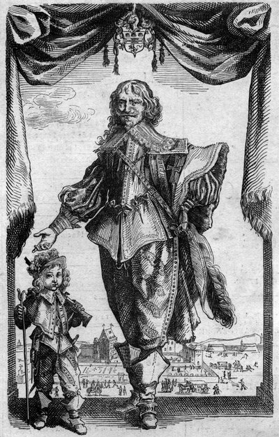 Retrato de Claude Deruet (1588-1660), pintor francés. Grabado de la “Histoire de la Gravure” por Georges Duplessis de French School