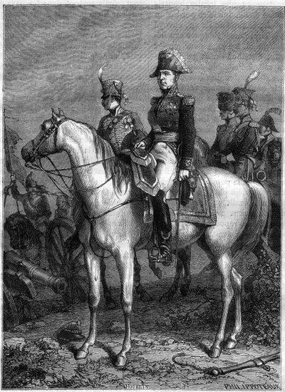 Retrato de Claude Victor Perrin, llamado Victor - mariscal del Imperio (1807), nombrado Duque de Bellune en 1808 - en “Histoire de l