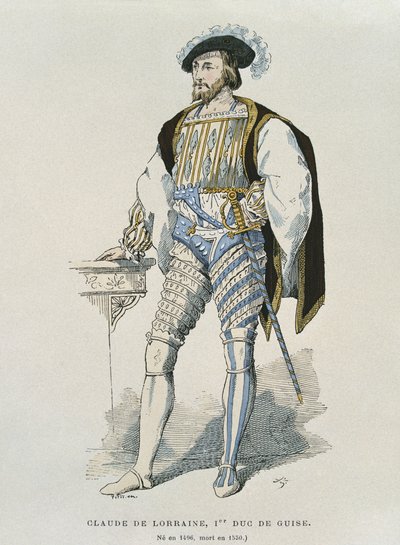 Retrato de Claude de Lorraine (1496-1550) Duque de Guise de French School