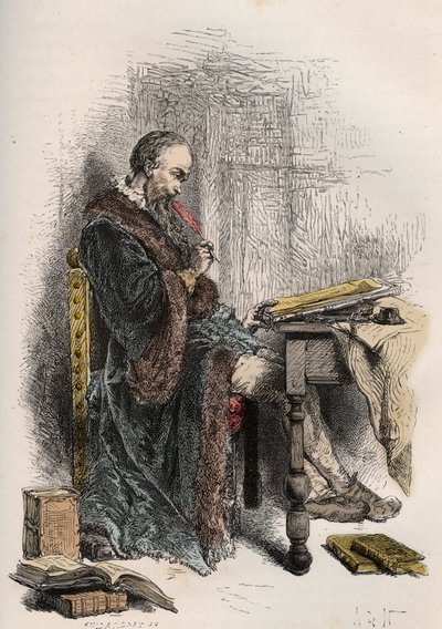 Retrato de Clement des Marets dit Marot de French School