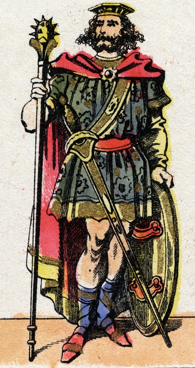 Retrato de Clotario I, Rey de los Francos de 511 a 561. de French School