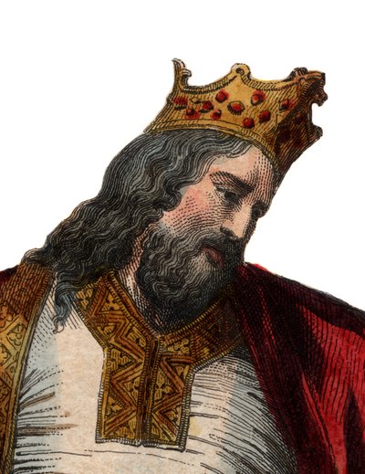 Retrato de Clodoveo I (466-511) de French School