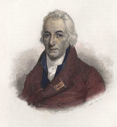 Retrato del Conde Claude Berthollet (1748-1822), químico francés. en "Retratos de Hombres Útiles" de French School