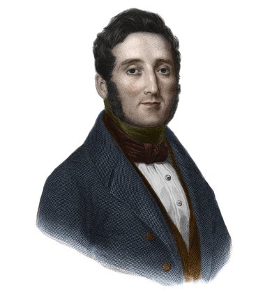 Retrato del Conde Hippolyte Francois Jaubert (1798-1874), político y botánico francés. en “Libro de Oradores” de Louis de Cormenin Timon. 1842. Colección privada. de French School