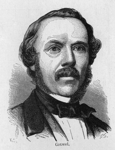 Retrato de Coxwel, aeronauta británico - en "Álbum de Ciencia; científicos ilustres; Grandes descubrimientos" 1896 de French School