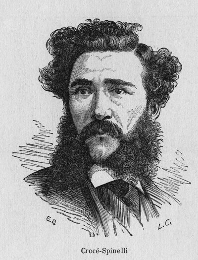 Retrato de Crocé-Spinelli, físico francés - en 